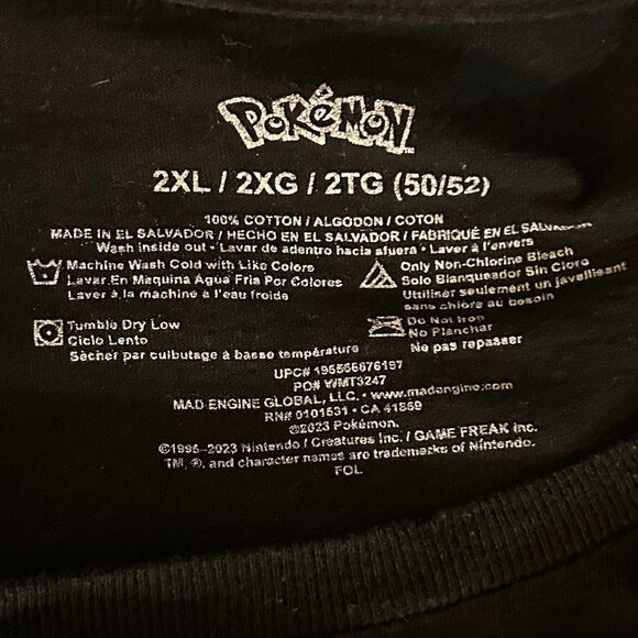 Pikachu  pokemon graphic tee shirt 2XL - Picture 4 of 4